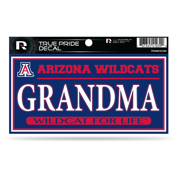 Wholesale Arizona University 3" X 6" True Pride Decal - Grandma