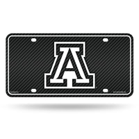 Wholesale Arizona University - Carbon Fiber Design - Metal Auto Tag