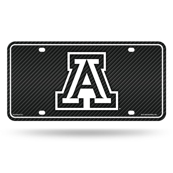 Wholesale Arizona University - Carbon Fiber Design - Metal Auto Tag