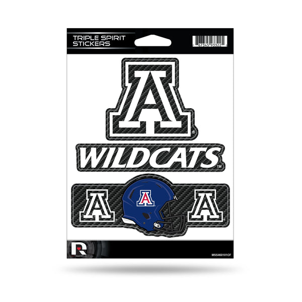 Wholesale Arizona University - Carbon Fiber Design - Triple Spirit Stickers