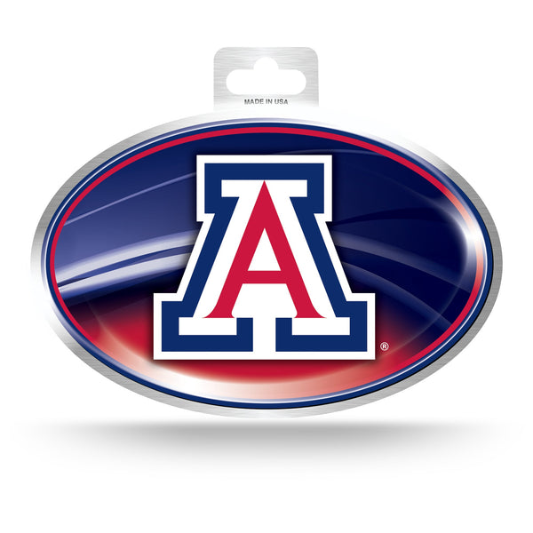 Wholesale Arizona University Metallic Oval Sticker