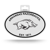 Wholesale Arkansas Black And White Oval Sticker