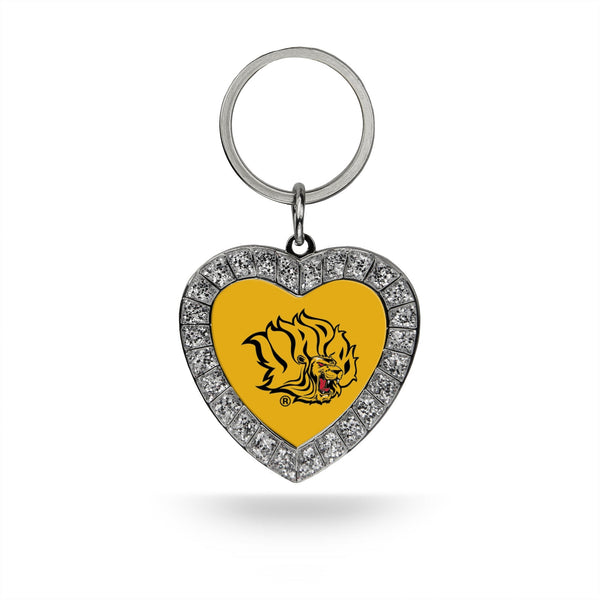 Wholesale Arkansas Pine Bluff Rhinestone Heart Keychain