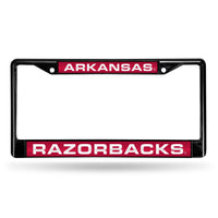 Wholesale Arkansas Razorbacks Black Laser Chrome 12 x 6 License Plate Frame
