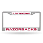 Wholesale Arkansas Razorbacks Laser Chrome 12 x 6 License Plate Frame
