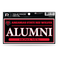 Wholesale Arkansas State 3" X 6" True Pride Decal - Alumni (Alternate)