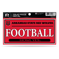 Wholesale Arkansas State 3" X 6" True Pride Decal - Football