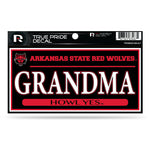 Wholesale Arkansas State 3" X 6" True Pride Decal - Grandma (Alternate)