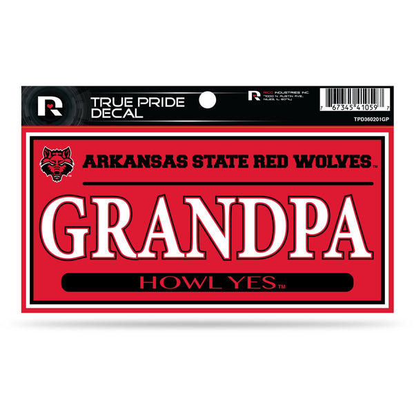 Wholesale Arkansas State 3" X 6" True Pride Decal - Grandpa