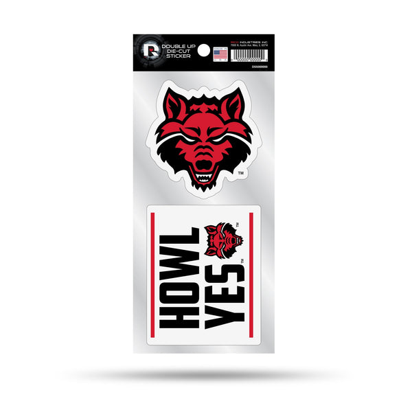 Wholesale Arkansas State Double Up Die Cut Sticker