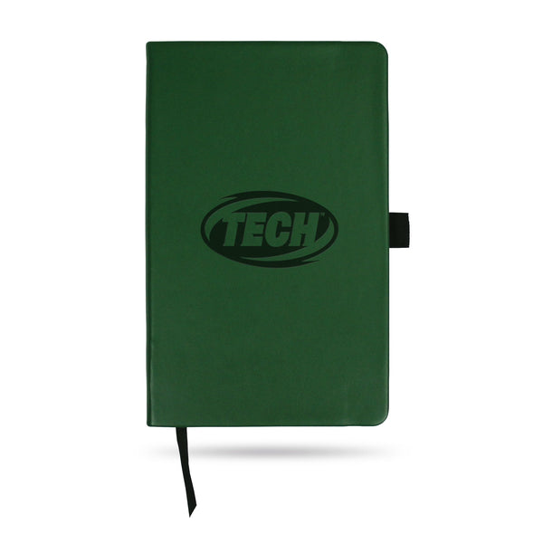 Wholesale Arkansas Tech University Team Color Laser Engraved Notepad W/ Elastic Band -¬†Green
