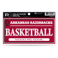 Wholesale Arkansas University 3" X 6" True Pride Decal - Basketball