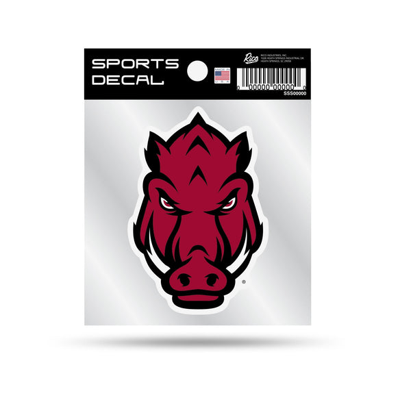 Wholesale Arkansas University 4"X4" Weeded Mascot Decal