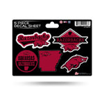 Wholesale Arkansas University 5-Pc Sticker Sheet