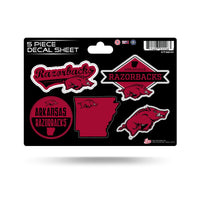 Wholesale Arkansas University 5-Pc Sticker Sheet