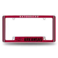 Wholesale Arkansas University Alternate Design All Over Chrome Frame - Bottom Oriented