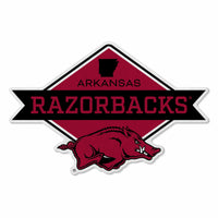 Wholesale Arkansas University Shape Cut Logo With Header Card - Diamond Design