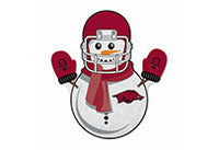 Wholesale Arkansas University Snowman Shape Cut Pennant