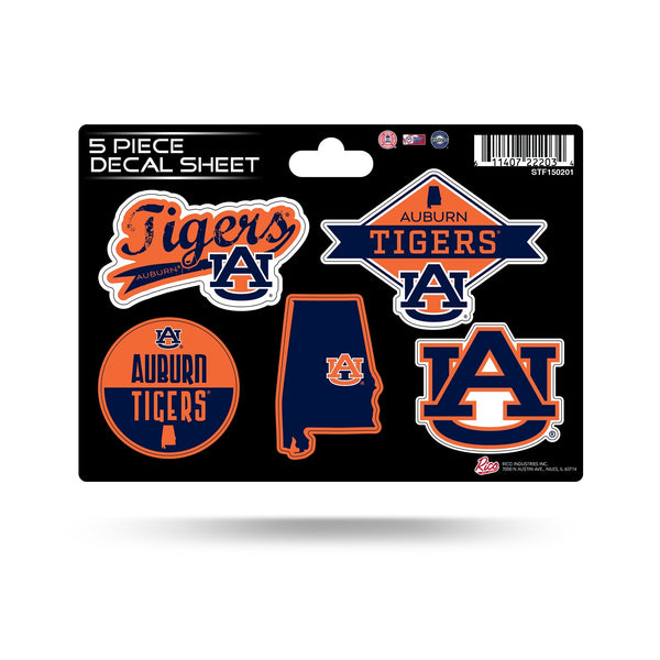 Wholesale Auburn 5-Pc Sticker Sheet