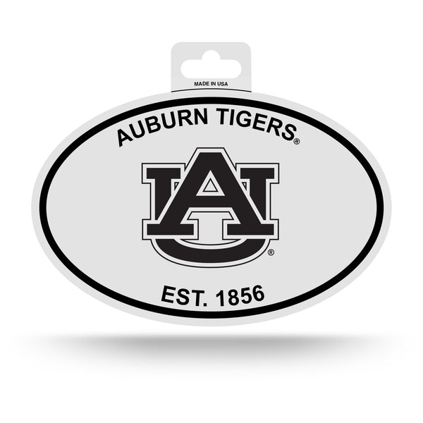 Wholesale Auburn Black And White Oval Sticker