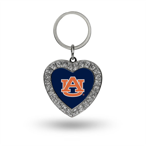 Wholesale Auburn Rhinestone Heart Key Chain