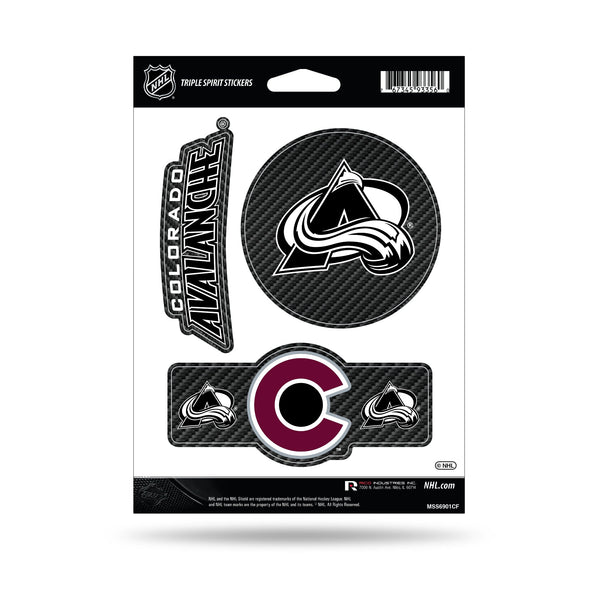 Wholesale Avalanche - Carbon Fiber Design - Triple Spirit Stickers