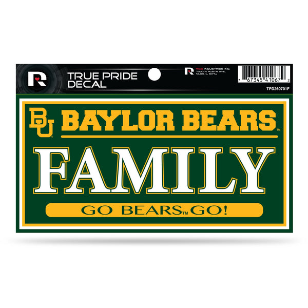 Wholesale Baylor 3" x 6" True Pride Decal - Family