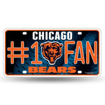 Wholesale Bears #1 Fan Primary Logo Metal Tag