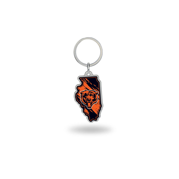 Wholesale Bears - Illinois State Shaped Keychain