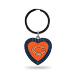 Wholesale Bears Navy Rhinestone Heart Keychain