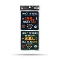 Wholesale Bears/Packers 200Th Game Rivalry Double Up Die Cut Sticker