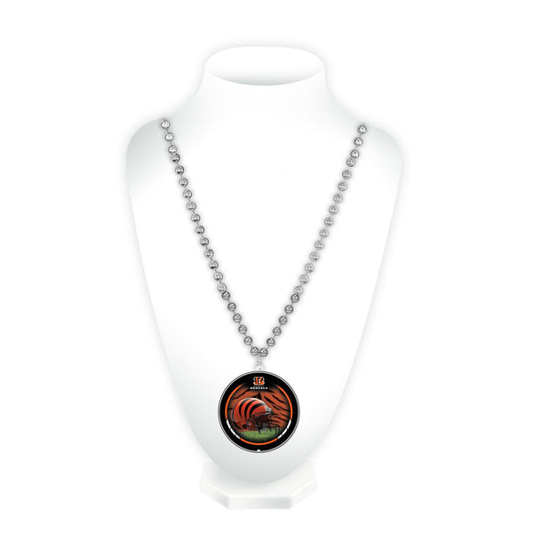 Wholesale Bengals Beads & Medallion With Printed Insert