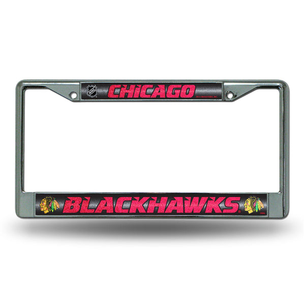 Wholesale Blackhawks Bling Chrome Frame