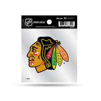 Wholesale Blackhawks Clear Backer Decal W/ Primary Logo (4"X4")