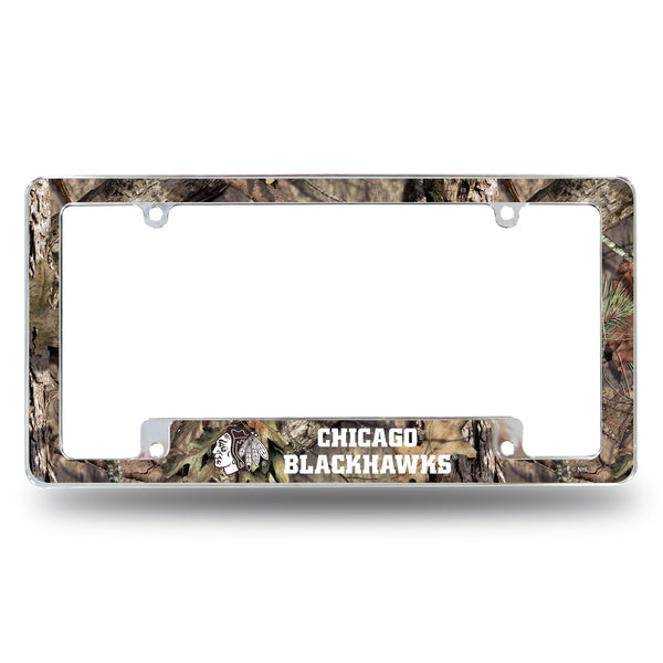 Wholesale Blackhawks / Mossy Oak Camo Break-Up Country All Over Chrome Frame (Bottom Oriented)