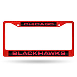Wholesale Blackhawks Red Laser Colored Chrome Frame
