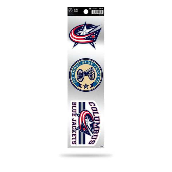 Wholesale Blue Jackets 3-Piece Retro Spirit Decals