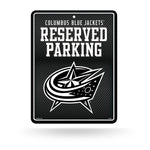 Wholesale Blue Jackets - Carbon Fiber Design - Metal Parking Sign