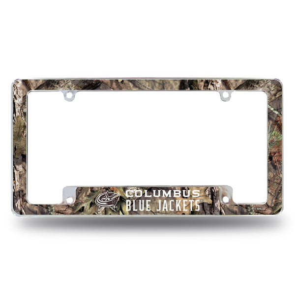 Wholesale Blue Jackets / Mossy Oak Camo Break-Up Country All Over Chrome Frame (Bottom Oriented)