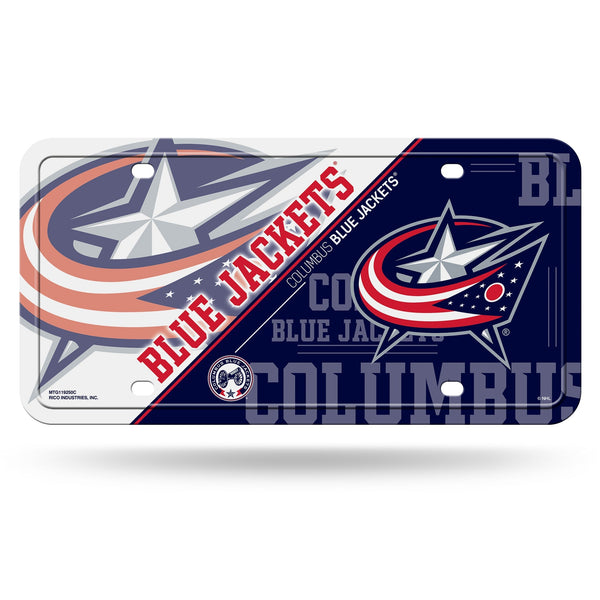 Wholesale Blue Jackets Split Design Metal Tag