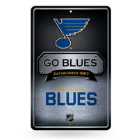 Wholesale Blues 11X17 Large Embossed Metal Wall Sign