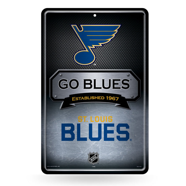 Wholesale Blues 11X17 Large Embossed Metal Wall Sign