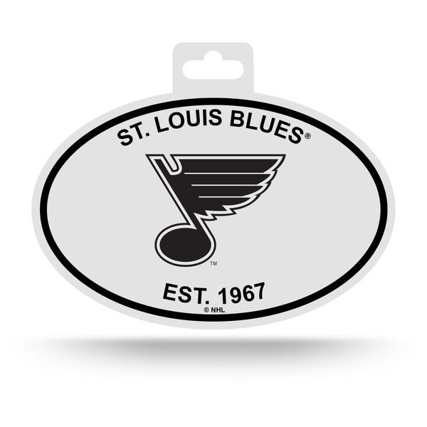 Wholesale Blues Black And White Oval Sticker