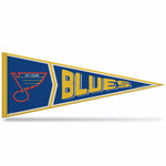 Wholesale Blues Retro Design Soft Felt Carded Pennant (12" X 30")