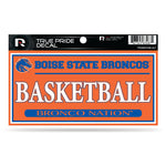 Wholesale Boise State 3" X 6" True Pride Decal - Basketball (Alternate)