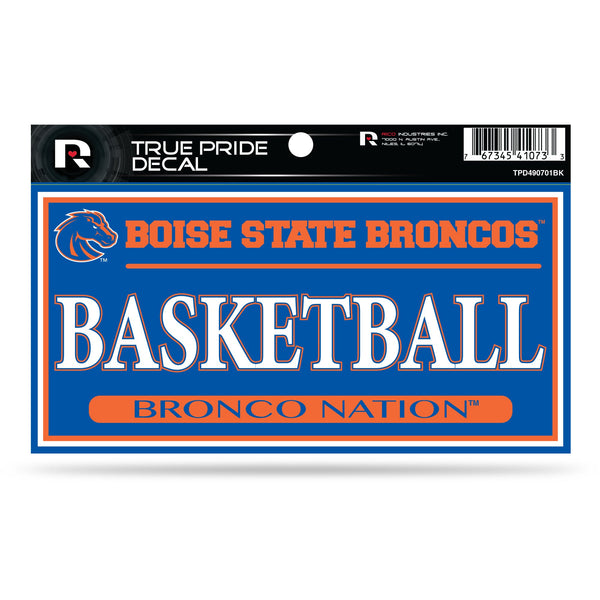 Wholesale Boise State 3" X 6" True Pride Decal - Basketball