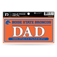 Wholesale Boise State 3" X 6" True Pride Decal - Dad (Alternate)