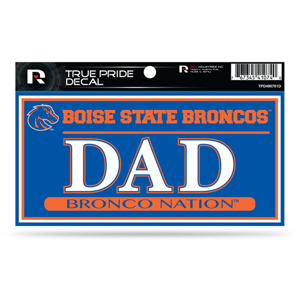 Wholesale Boise State 3" X 6" True Pride Decal - Dad