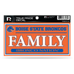 Wholesale Boise State 3" X 6" True Pride Decal - Family (Alternate)