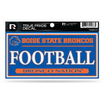 Wholesale Boise State 3" X 6" True Pride Decal - Football